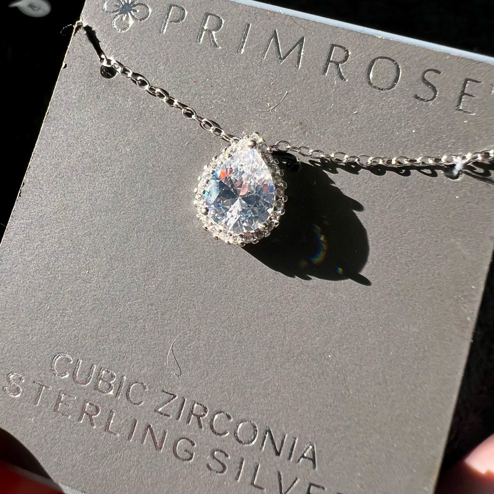 Sterling Silver Cubic Zirconia Necklace